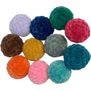 Handmade crochet balls