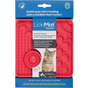 LickiMat Catster in packaging- Red