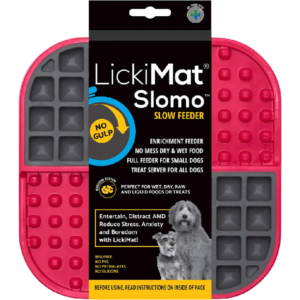LickiMat Slomo in packaging - Red