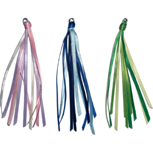 Wand Attachment - Ribbons 3 colours - pink, blue, and green