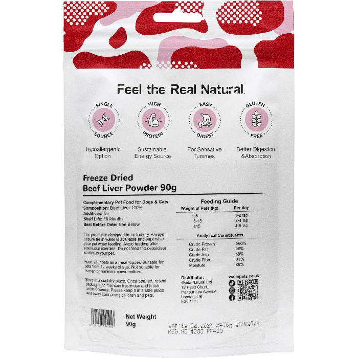 Waita Beef Liver Powder Topper 90g