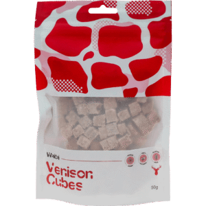 Waita Venison Cubes treats 50g