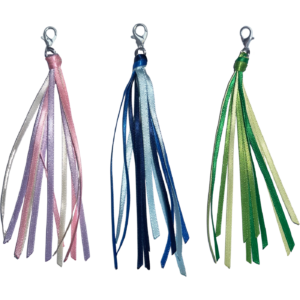 Wand Attachment - Ribbons 3 colours - pink, blue, and green
