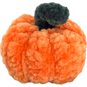 Handmade crochet pumpkin