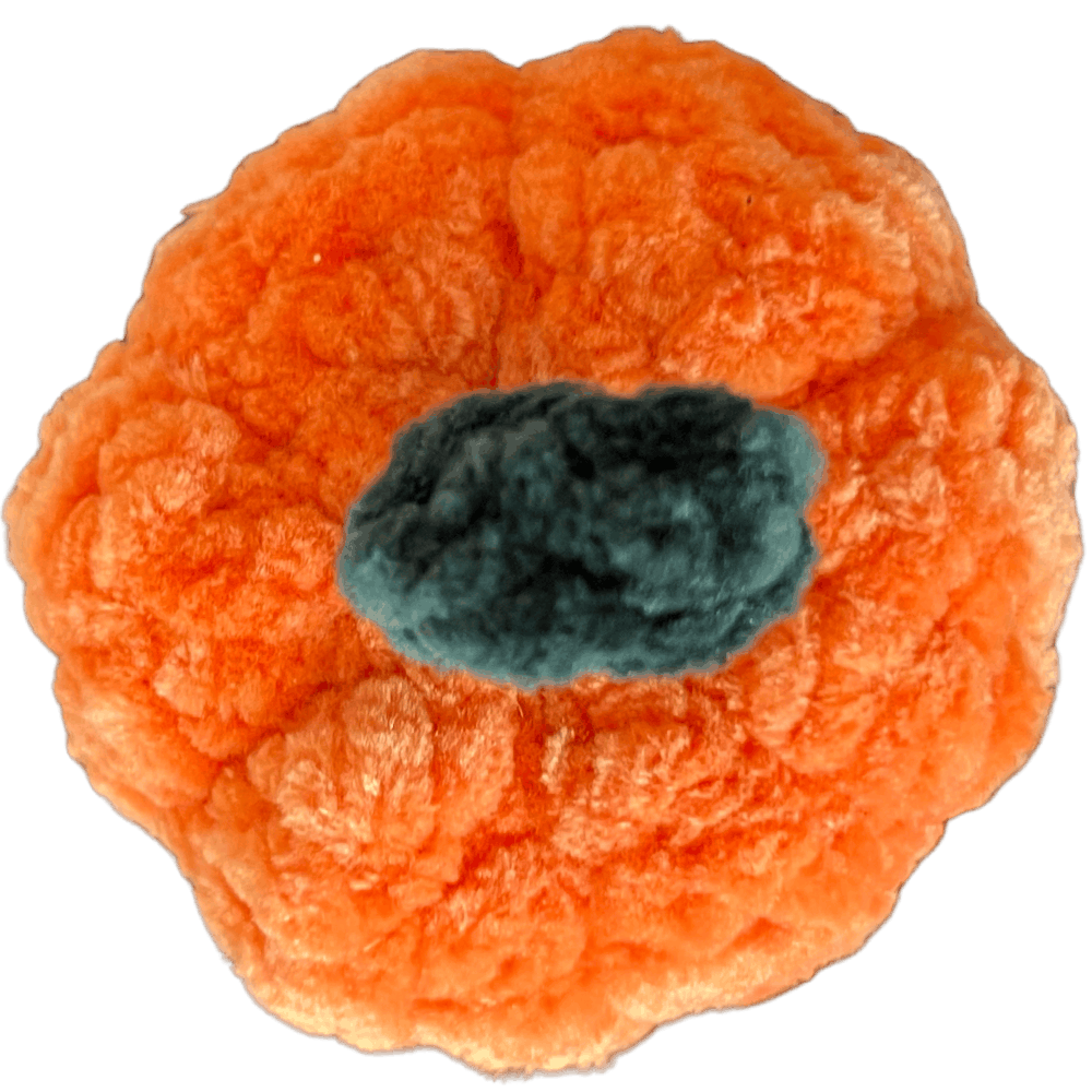Handmade crochet pumpkin