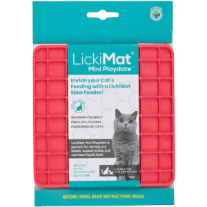 LickiMat Mini Playdate in packaging - Red