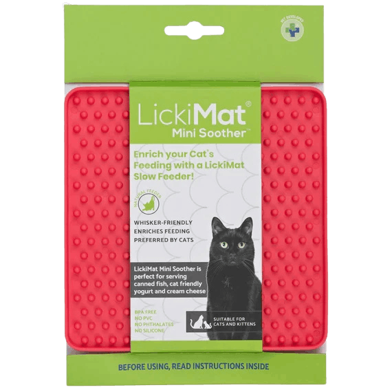 LickiMat Mini Soother in packaging - Red