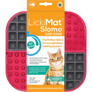 LickiMat Slomo in packaging - Red